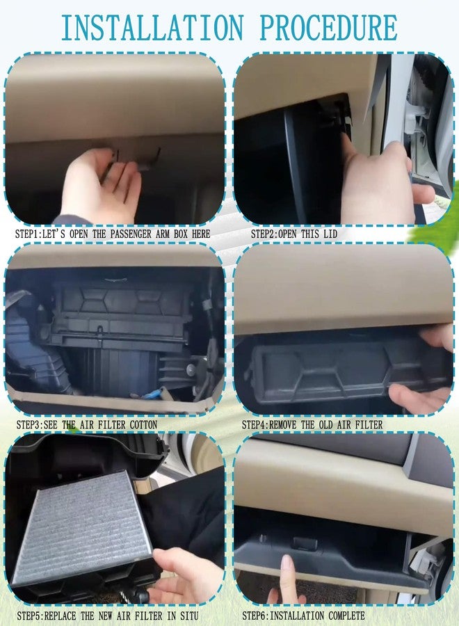 KEVWR فلتر هواء المقصورة الممتاز KEVWR CP134 (CF10134) مزود بكربون نشط، متوافق مع سيارات هوندا CRV، وهوندا أكورد، وهوندا سيفيك. - Image 5